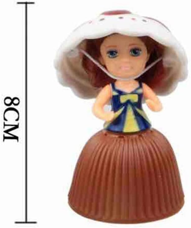 Alomejor Mini Cupcake Doll House Toy Deformable Princess for Kids Vision and Intelligence Development (Colorful)