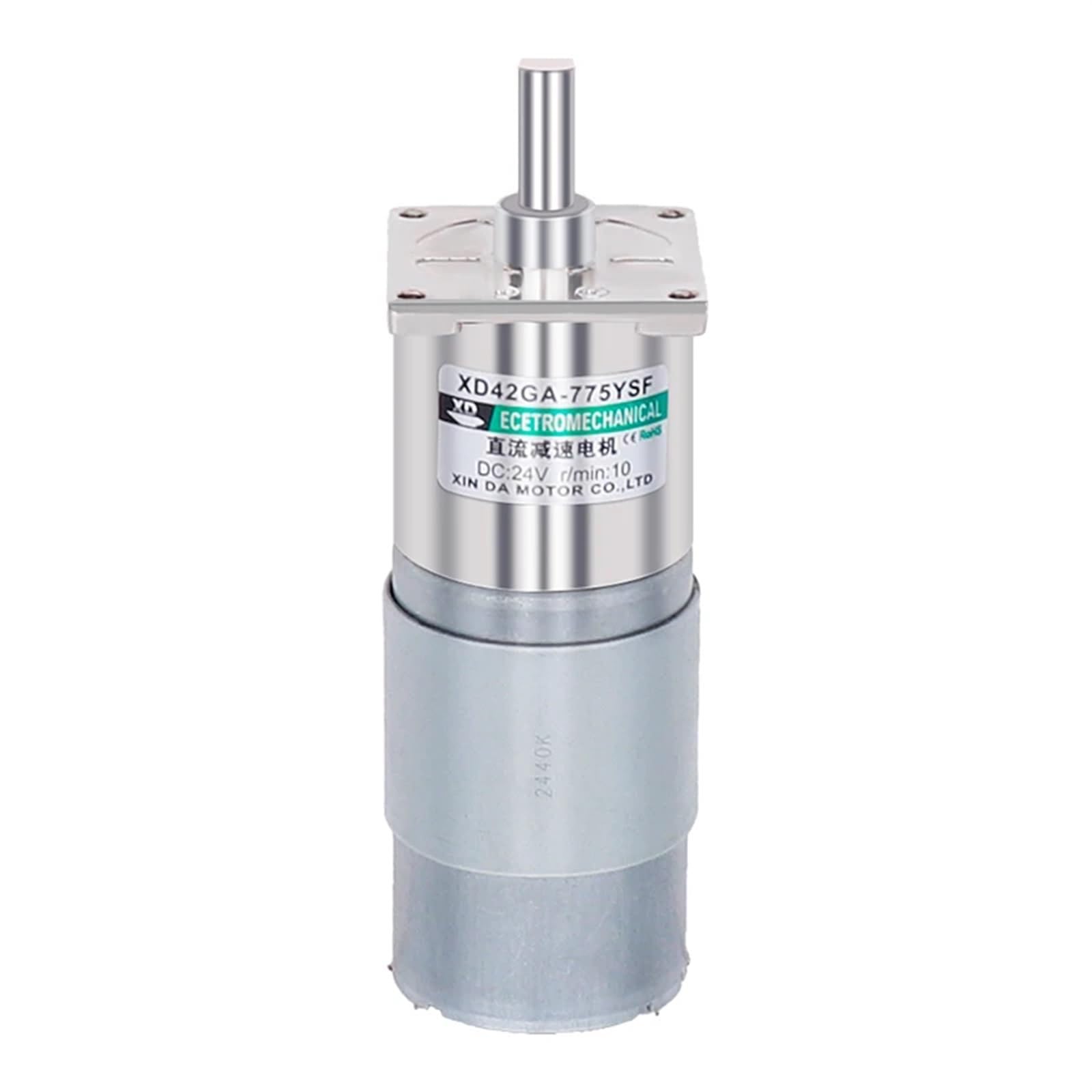 Moteur à couple élevé 42GA775 avec réducteur métallique 24V 30rpm