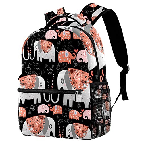 Sac à dos décontracté avec motifs de musique colorés et grand volume