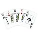 Copag 1546 Design 100% Plastic Playing Cards, Bridge Size (Narrow) Green/Burgundy (Jumbo Index, 1 Set)