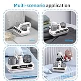 aichilra Mattress Vacuum Cleaner, Strong Suction Anti Dust Mite Hand Held Vacuum Cordless, Mattress Cleaner Machine with 2 Filters & UV-C Light for Pet Hair, Carpets, Couch - Image 6