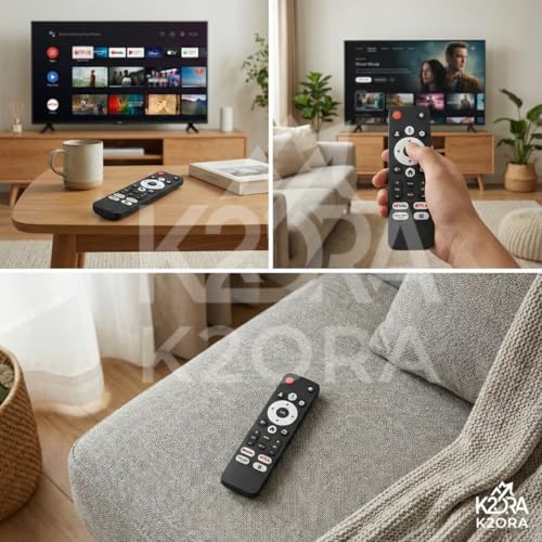 Image of K2 Remotes Compatible for Realme TechLife Smart Google LED TV Remotes - Works with 32 /43 /50 /55 /65 /75 Inch Models | Non-Voice Remote (Without Voice) | Match with Existing Remote Before Purchase