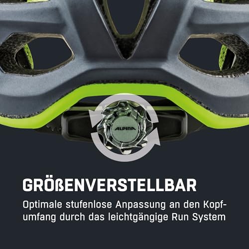 Alpina Carapax JR. - Leichter, Robuster und Sicherer Fahrradhelm Mit Fliegennetz und Optionalen LED-Licht für Kinder – Bild 6