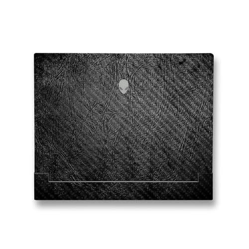 Image of MightySkins Carbon Fiber Skin Compatible With Alienware X14 R2 (2023) Full Wrap Kit - Black Leather | Protective, Durable Textured Carbon Fiber Finish | Easy To Apply & Change Styles | Made in the USA