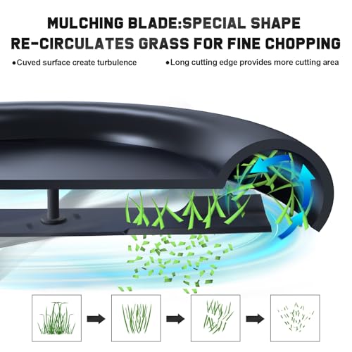 Image of Grasscool 5101755 5101755s Blades Compatible with Ferris Scag Turf Tiger Bad Boy Simplicity 61 inch Zero Turn Mower Replace for 5020842 48111 481708