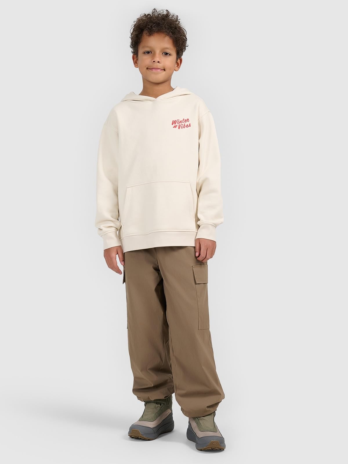 4F Spodnie casual cargo chłopięce
