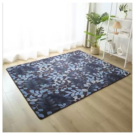 Qesjodfu Alfombra para Batería Antideslizante Insonorizada 50 x 70 cm Hojas Poliéster 6 mm Unisex