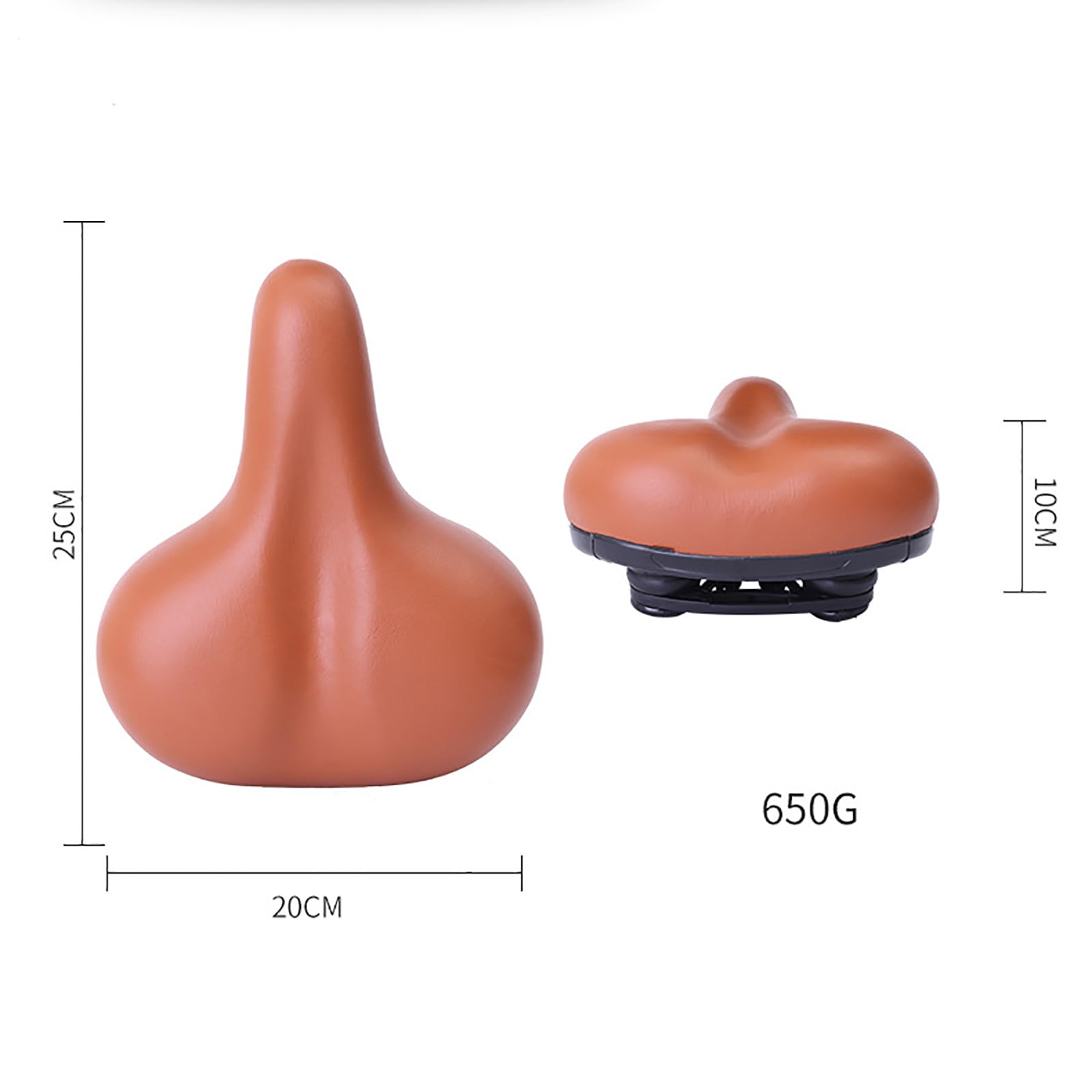 TAHUAON Selle De Vélo Extra Large – Suspension à Double Ressort – Gel Silicone – Imperméable