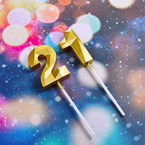 Candele di Numero per 21 ° Compleanno Candele di
