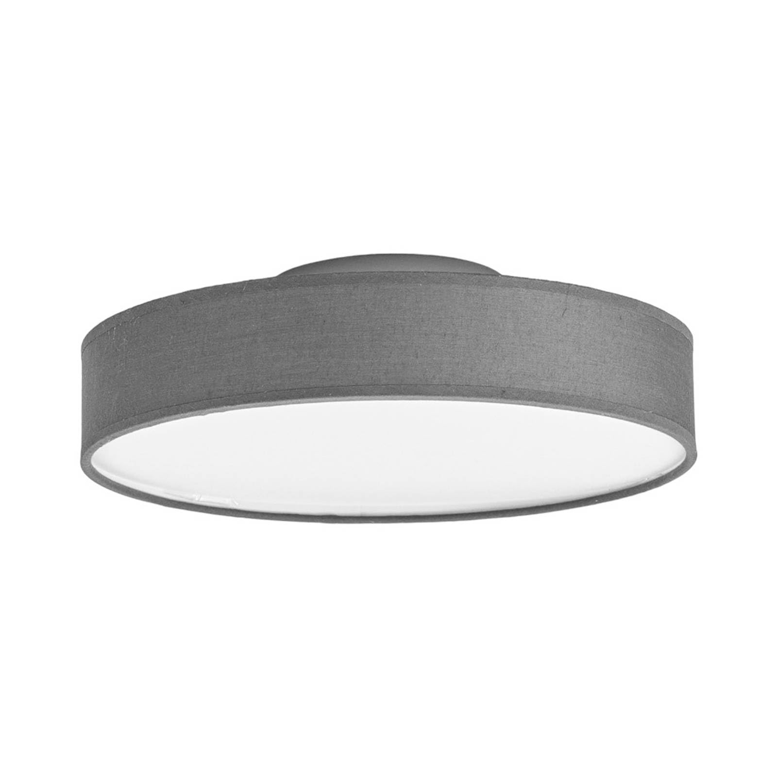 Lindby Ceiling Light Saira (Modern) in Silver Made of Textile for e.g. Living Room & Dining (1 Light Source,) from Ceiling lamp,