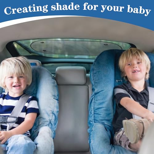 RHQFDM Heckscheibe Sonnenschutz Kit,Mesh Sonnenschutz für Heckscheibe,Hund&kindersicherer Autosonnenschutz,im Auto Hinten,Durchlüftet und Atmungsaktiv mit UV-Schutz(100 * 50 Schwarz)