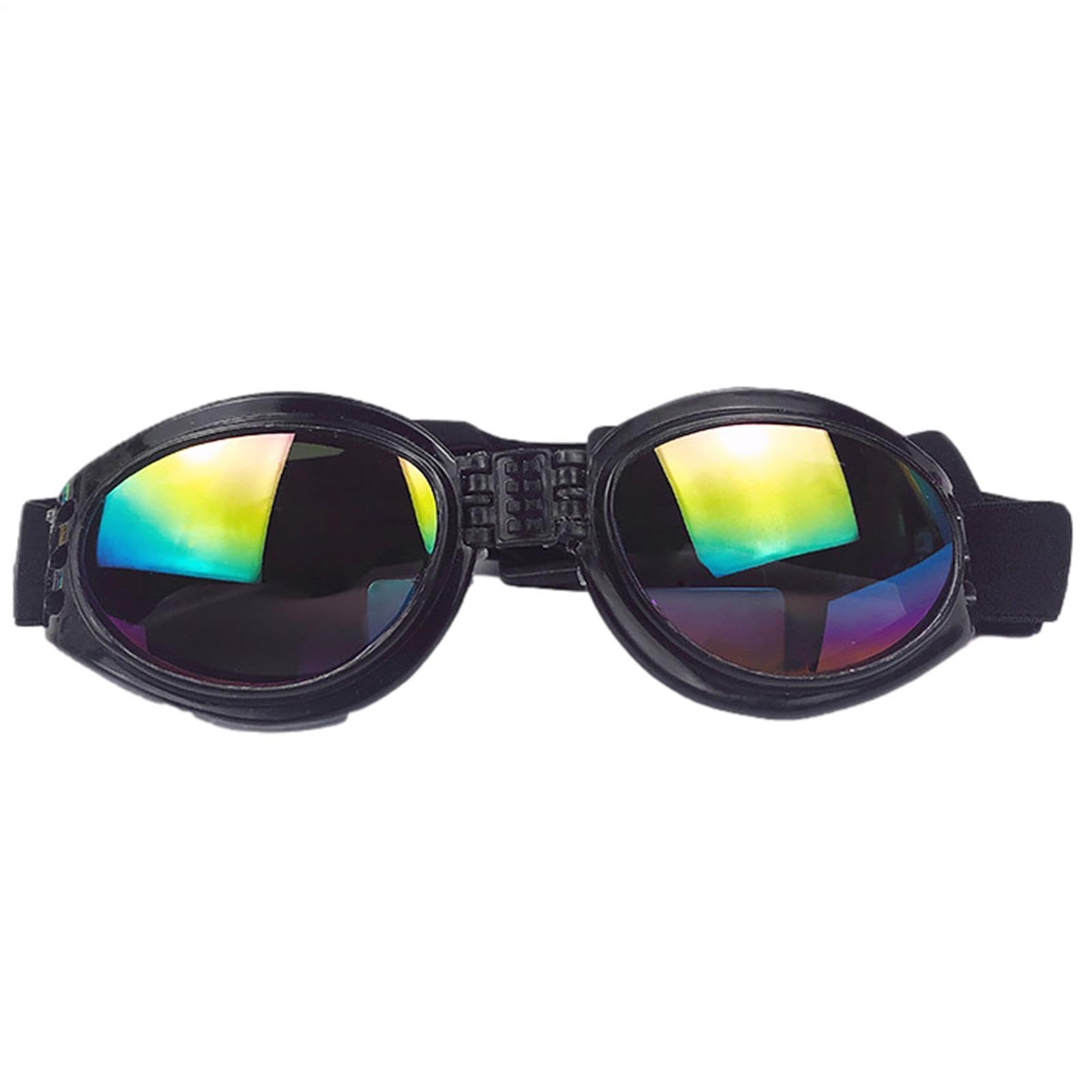 Occhiali da sole per cani - Occhiali per animali domestici da 4,72 pollici Protezione UV Cinturino regolabile | Dog Eye Wear - Ochiali per animali domestici elastici e comodi per l'uso in viaggio con