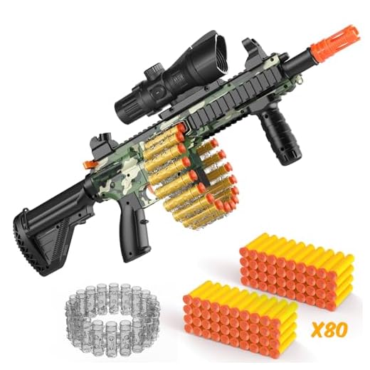 Toy Guns Electric Toy Foam Blaster Soft Bullet Toy for Nerf Guns Darts Automatic Sniper Rifle with Scope, Electric Machine Guns for Boys 8-12 Age