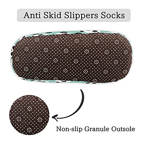 Funny Panda Slippers for Women Mens, Cute Animal Winter Warm Soft Coral Fleece Fuzzy House Slippers Socks Lightweight Portable Comfortable for Indoor Outdoor Bedroom Non-Slip4