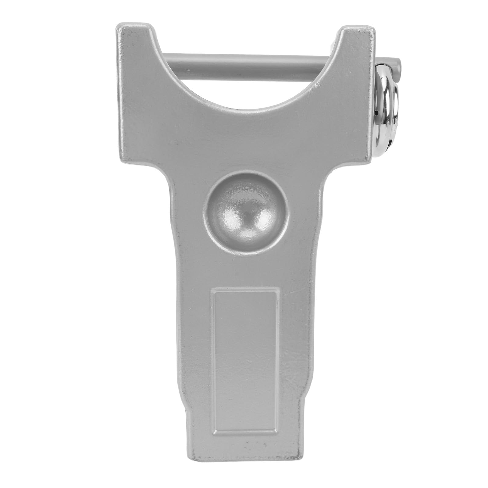Cryfokt Cerradura de Enganche de Remolque, Grado Profesional, Ajustable, 2 Pines para Transportadores de Ganado, Material de Acero Inoxidable (Silver)