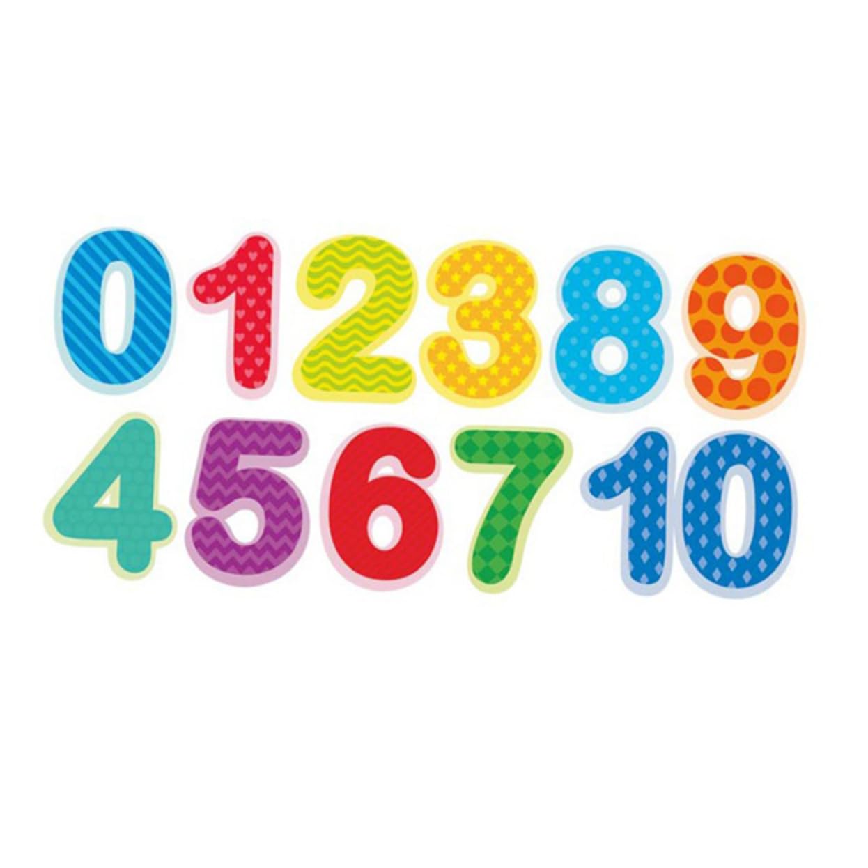 TOYANDONA 3piezas Pegatinas De Números Para Pared Decoración Infantil Para Habitaciones De Niño Niña Fácil Aplicación y Adhesión Superficies Lisas Material Ecológico y Seguro Juguete