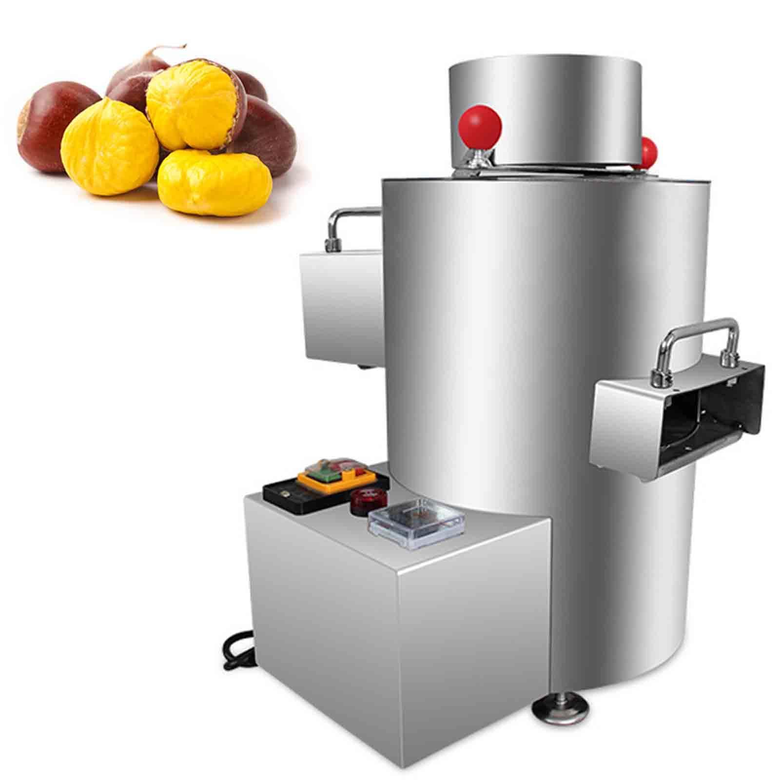 Máquina automática de pelado y apertura de castañas, capacidad eficiente de 50 kg/h, conserva la calidad de las nueces para uso comercial