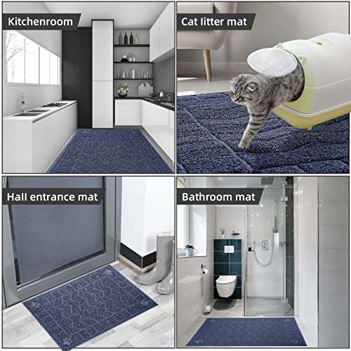 Image of Cat Litter Mat, Litter Trapping Mat Soft on Kitty Paws, 47 inch x 35 inch Kitten Litter Box Mat for Cleaner Floors, Waterproof, Easy Clean, Durable XL Large Size Cat Litter Pad for Kitten.