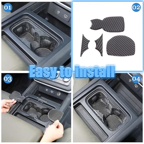 Soft 3D Real Carbon Fiber Portavasos para Land Rover Defender miniatura 3