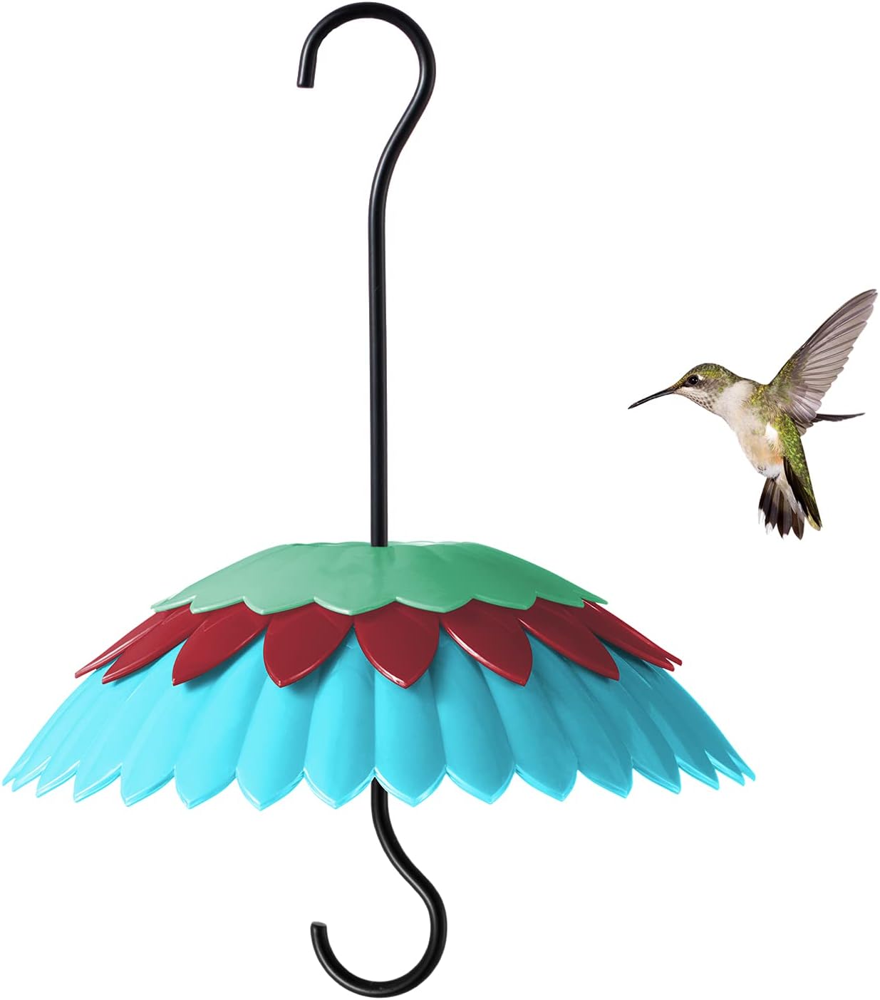 Baffle for Bird Feeder,Bird Feeder Cover,Dome Weather Guard,Protect Hummingbird Feeder Keep Nectar Shade 8inch(Blue)