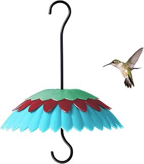 Baffle for Bird Feeder,Bird Feeder Cover,Dome Weather Guard,Protect Hummingbird Feeder Keep Nectar Shade 8inch(Blue)
