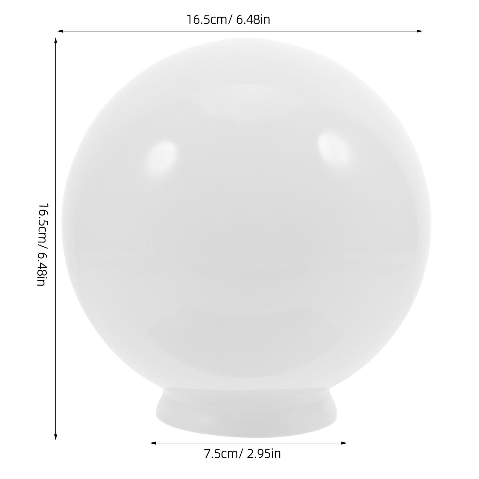 HEALEEP Glass Globe Lampshade Replacement Cover for Ceiling Light Fixture - Image 3