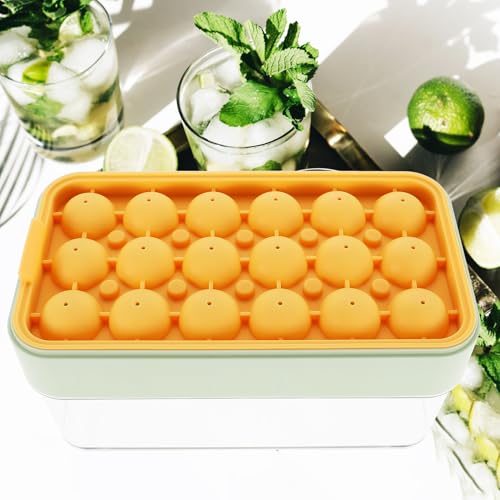 Molde Garneck para bolas de hielo con tapa, silicona miniatura 7