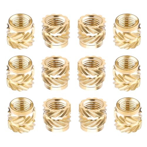 100Pcs 3D Printing M3 Brass Knurled Threaded Insert Nuts - Durable Strong Sturdy Heat Embedment