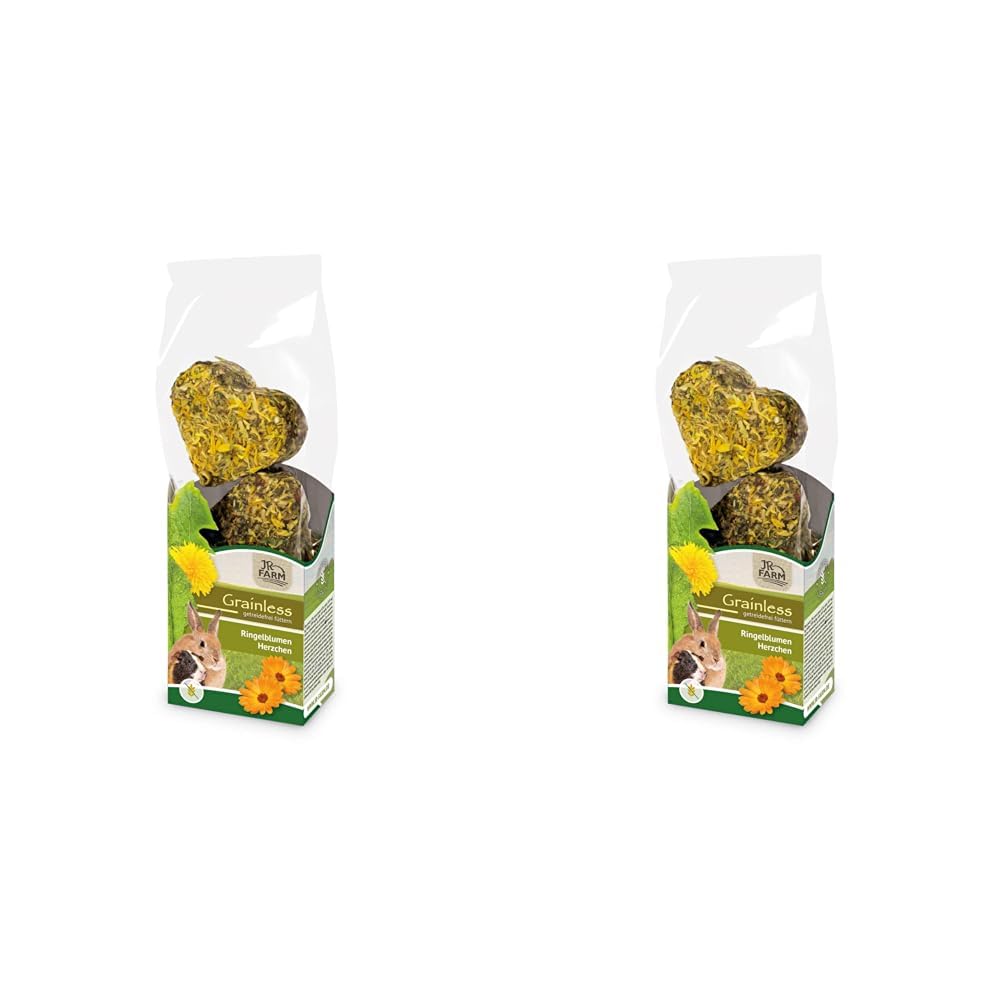 JR FARM Grainless Ringelblumen Herzchen 7 Stück : 105 g (Packung mit 2)