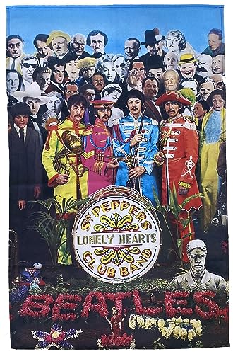 Póster de The Beatles con logotipo de la banda de Sgt Pepper Band, 70 cm x 106 cm