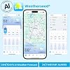 Sainlogic SA9 Plus Smart WiFi Weather Stations Wireless Indoor Outdoor Sensor 24/7 Weather Forecast by Weatherseed AI,Wind Speed and Rain Gauge Outdoor,UV,Alerts & 2-Year Data Export