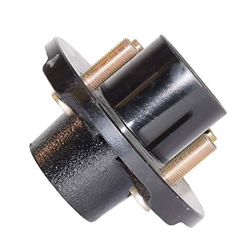 Rigid Hitch Incorporated Pair Of 4-Bolt On 4 Inch Hub Assembly (Akrd-200044) Includes (2) 1 Inch Straight Spindles & Bearings #TOP4