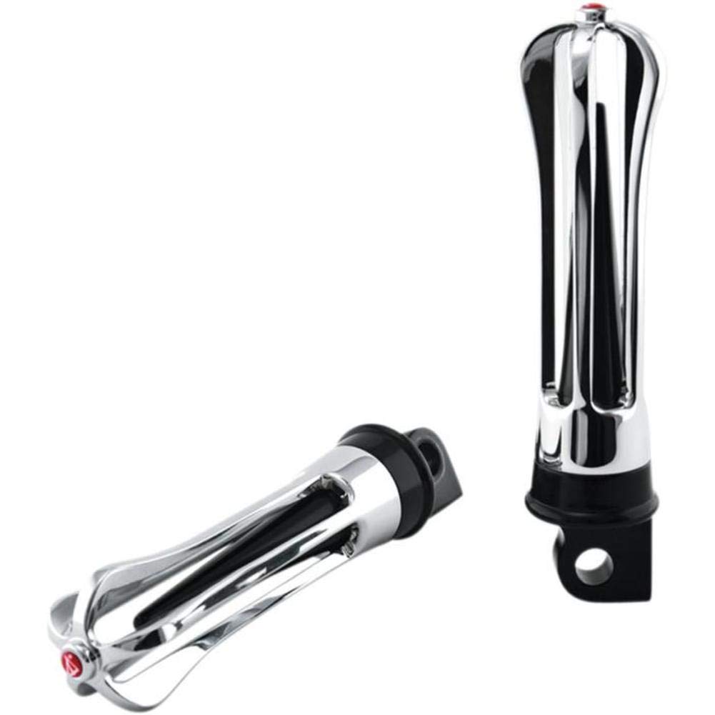 Battistinis Chrome/Black Wireframe Footpegs 50-602