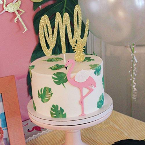 Tropical Leaf Monstera Cactus Silicone Molds, 2 Pcs Cake Decorating Molds for Chocolate Baking Resin Polymer Clay Soap Making (Pink)