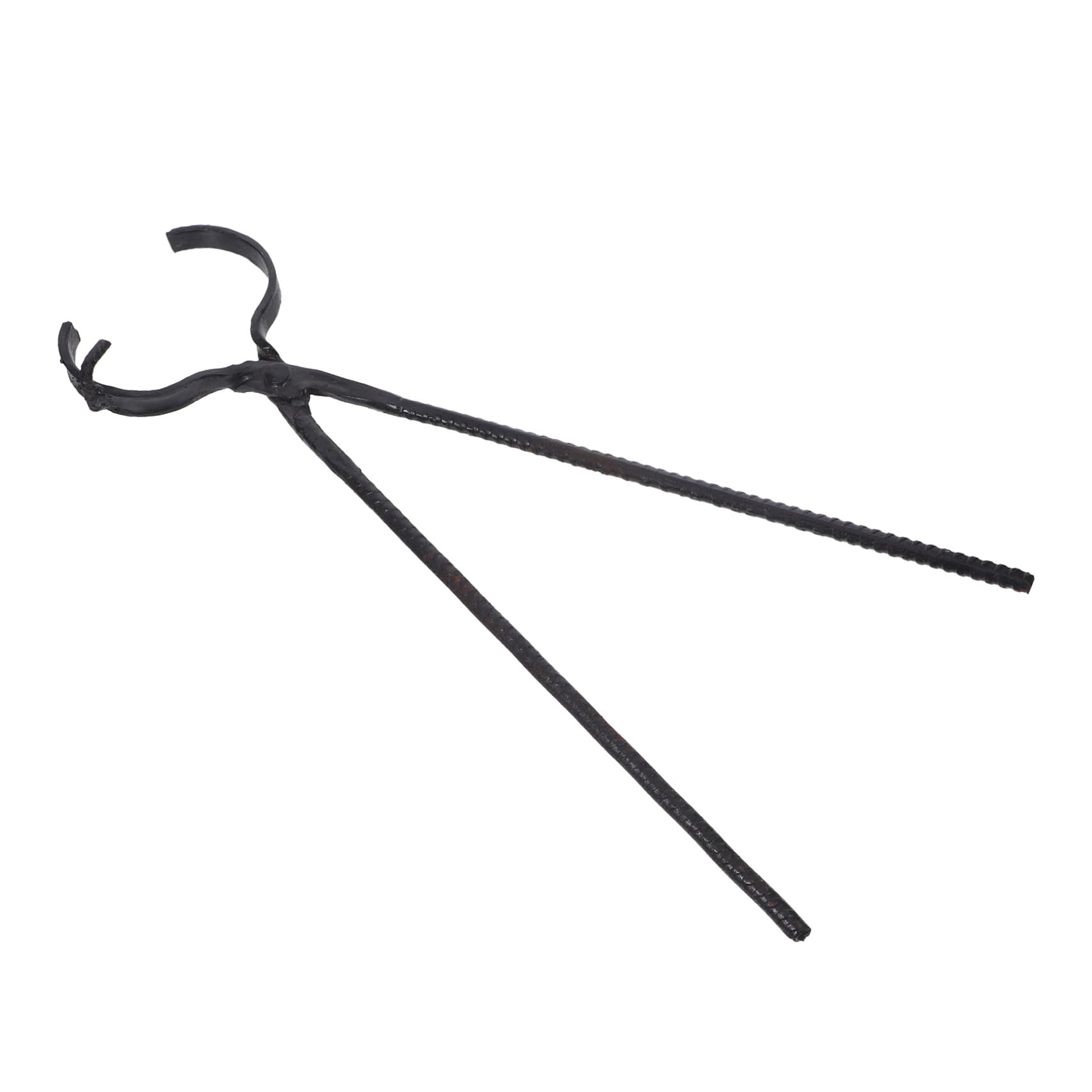 DOITOOL Pinza per Crogiolo in Acciaio al Carbonio Nero per Gioiellieri | Uso Professionale, Adatta a Metallo e Rame, per Lavorazioni su Larga Scala, Presa Confortevole Resistente al Calore