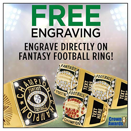Crown Awards Fantasy Football Champion Ring, Custom Fantasy Football Rings with Engraving4