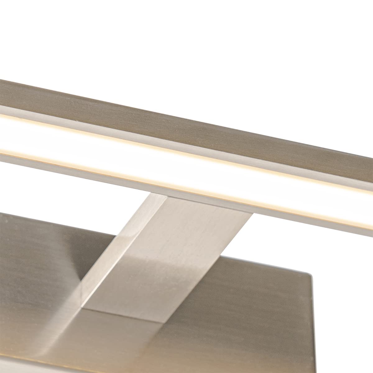 LED Applique murale 1 lumière L 41.5 cm Acier Design éclairage intérieur Salle de bains