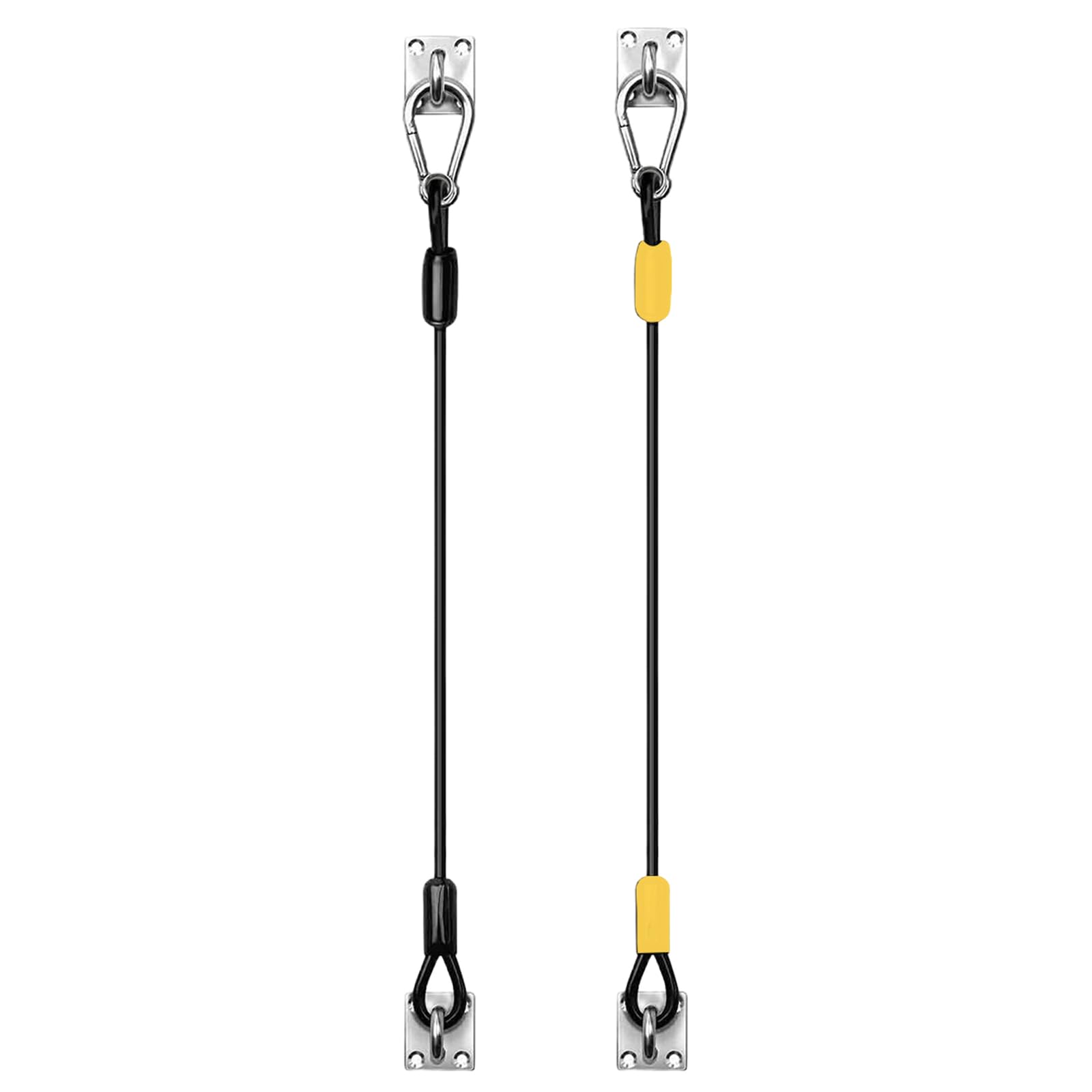 Juego de 2 tapas de cubo de basura resistentes con cierre seguro para exteriores con correas de cable de acero, tapa de seguridad