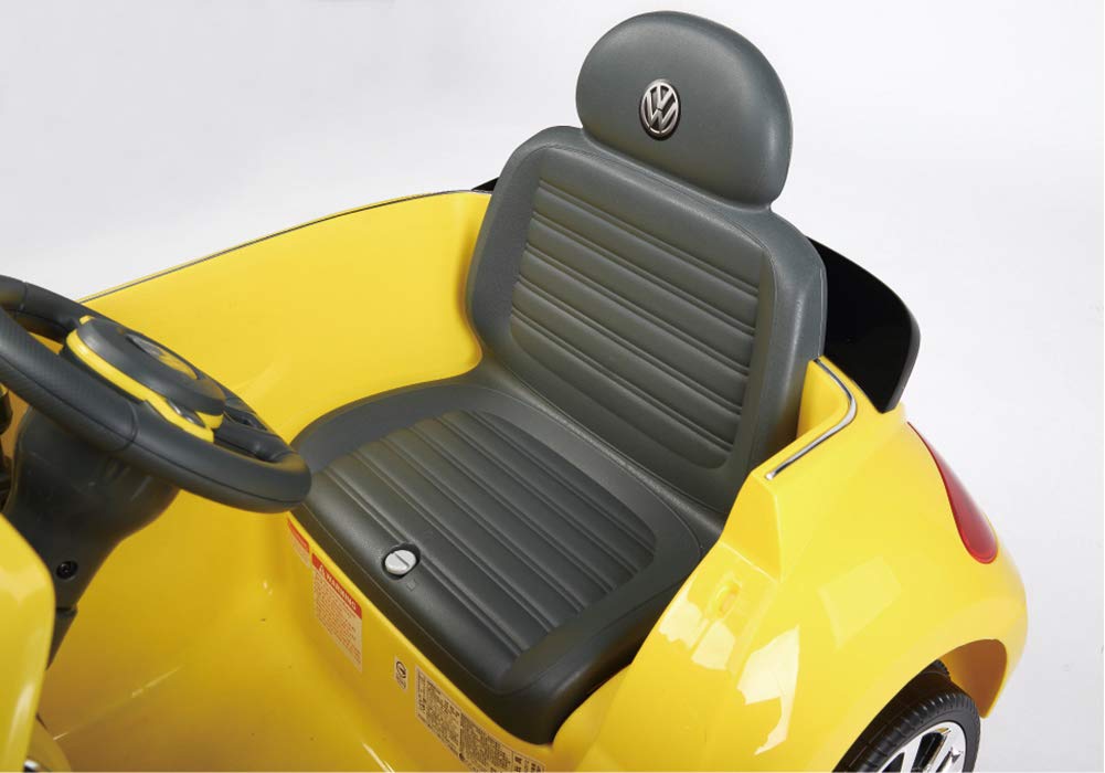Rollplay Elektrofahrzeug mit Rückwärtsgang, Für Kinder ab 3 Jahren, Bis max. 35 kg, 6-Volt-Akku, Bis zu 4 km/h, VW Beetle, Gelb