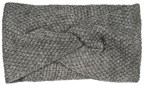 styleBREAKER Ladies Knitted Headband with Waffle Pattern and Twist Knot, Warm Winter Hairband, Headband 04026060, Colour:Grey