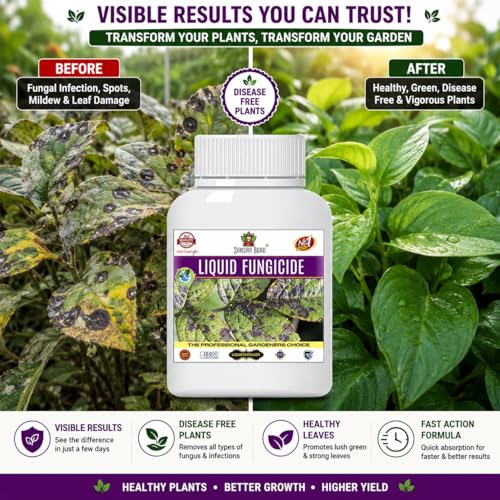 Image of Sansar Agro Garden King Liquid Fungus Remover, Premium Essential Liquid Organic Fungus Remover For Removing All Types Of Fungus From Plants (250 Ml)