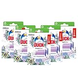Duck Fresh Discs Toilet Cleaner Refill Twin Pack, Fights Stains That Harbour Germs, Prevents Limescale Build Up, Eucalyptus & Lavender, Pack of 5 (Total of 10 Refill Tubes) - Image 1