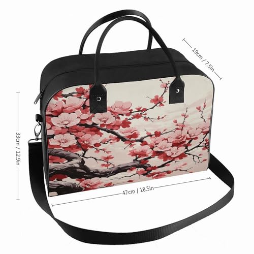 Maletín Floral Japonés para Laptop Ligero y Casual miniatura 2