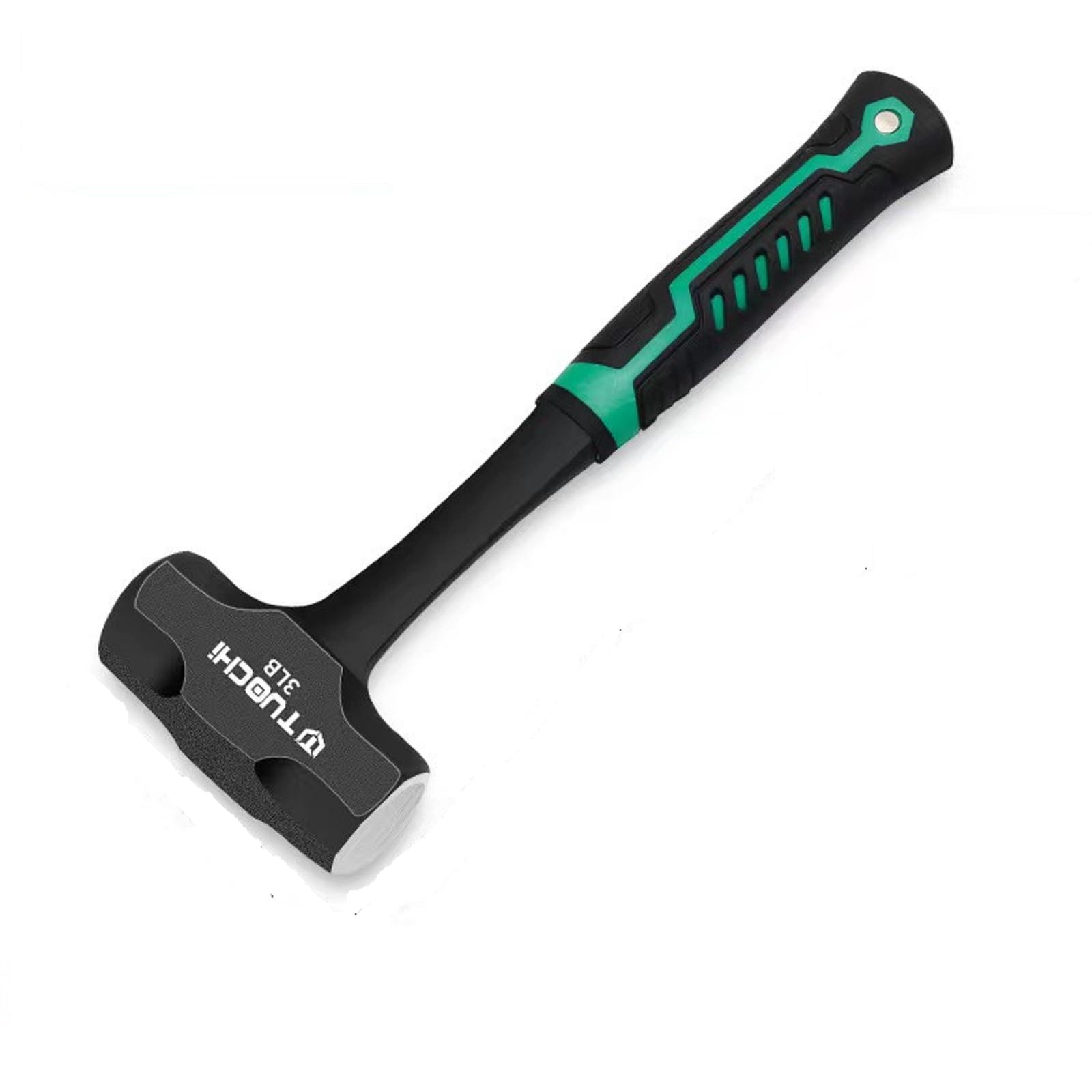 BUSKPOK 3lb Sledge Hammer, Mini Strike Drilling Crack Sledgehammer with No-Slip Cushion Grip 3 Pound