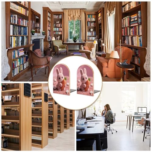 Soporte moderno para libros en madera con acabado decorativo premium 6
