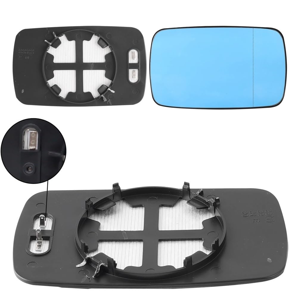 Cristal Espejo Retrovisor Calefactable Espejo Lateral De Coche, Cristal Retrovisor Calefactable, Convexo, Izquierda/derecha, Para BMW Para Serie 3, E46, 318i, 320i, 325i, 330i, 1998-2006, Serie 5, E39