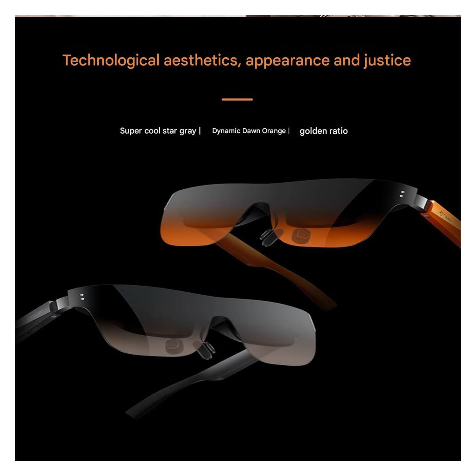 Compatible For Meizu StarV View AR Smart Glasses 120Hz Micro HD OLED Screen 3D MAX VR Glasses With 0 °~600 ° Myopia Adjustment AI Glasses(Gray with adapter)