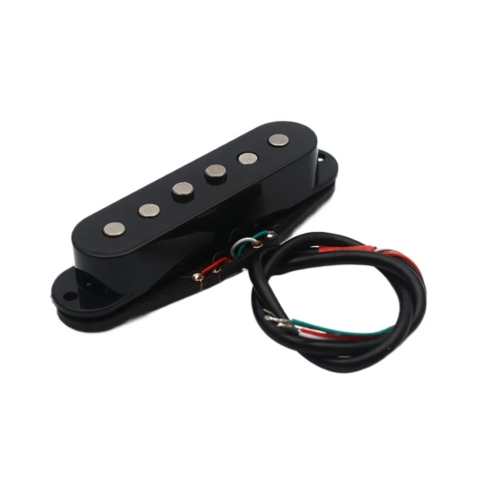 Gestapelter Humbuck for ST-Tonabnehmer, Rauschunterdrückung, Alnico, 5 versetzte obere Polstücke, Vintage-Ton, geräuschlose Split-Coil-Gitarrenteile(Khaki)