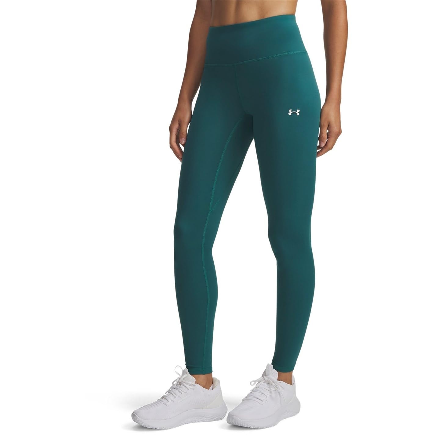 Under Armour Women's Rack Green/White Motion Leggings 10