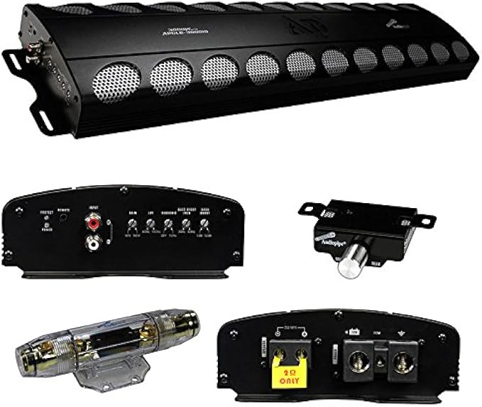 Audiopipe APCLE-30001D Class D Monoblock Amplifier 3000W, 35in. x 9in. x 3.5in.